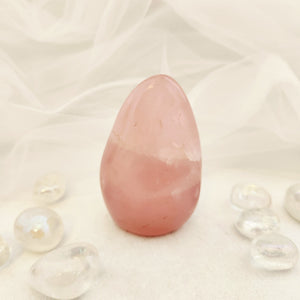 Rose Quartz Polished Standing Free Form