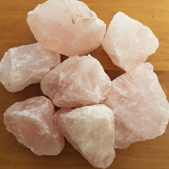 Rose Quartz Rough Rock (assorted. approx. 4.2-7.5x4-7cm)