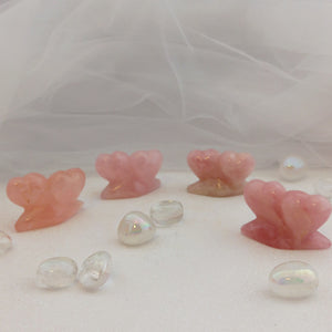 Rose Quartz Twin Flame Heart