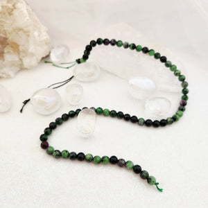 Ruby in Zoisite Bead Strand