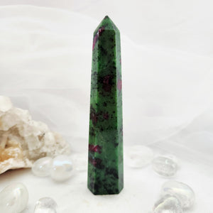 Ruby in Zoisite Crystal Point | Passion & Courage | 144g