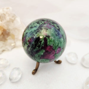 Ruby in Zoisite Sphere