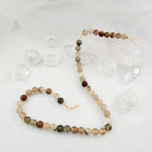 Rutilated Quartz Bead Strand