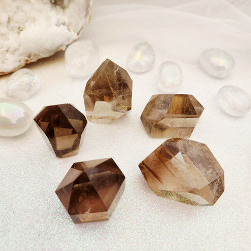 Rutilated Smoky Quartz Polished Point (assorted approx. 2.9-3.9cm)