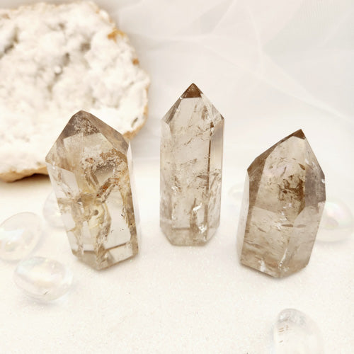 Smoky Quartz Polished Point (assorted. approx 6-6.9x3-3.4cm)