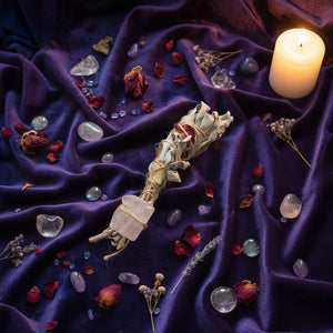 Sacred Creations Sage Wand | Flower Agate | NZ White Sage | Assorted