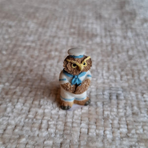 Sailor Owl | Fairy Garden | Resin | Pre-Loved