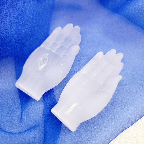 Selenite Hand (assorted. approx. 8x3.5cm)