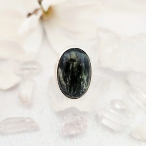 Seraphinite Oval Ring