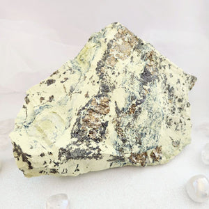 Serpentine with Pyrite Rough Rock