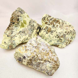 Serpentine with Pyrite Rough Rock