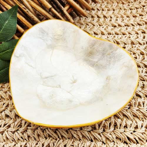 Shell Heart Dish (assorted. approx. 3.5x17x15cm)