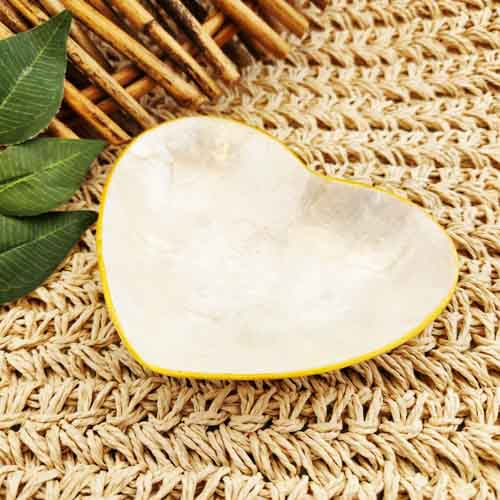 Shell Heart Dish (assorted. approx. 2x12.5x10.5cm)