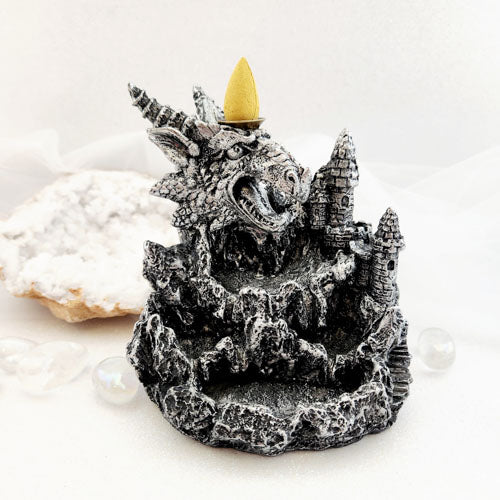 Silver Dragon Backflow Incense Holder