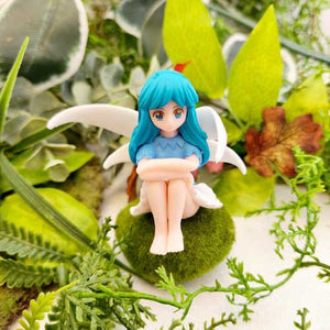 Sitting Blue Haired Fairy