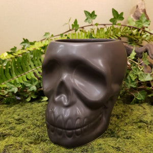 Skull Pot | Ceramic | Black