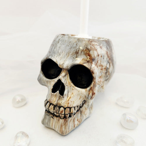 Skull Toilet Brush (base approx. 12x15cm)