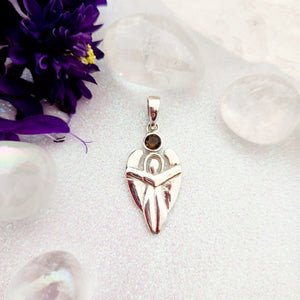 Smoky Quartz Angel Pendant