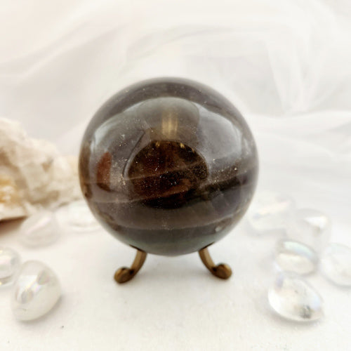 Smoky Quartz Sphere (approx. 7.5cm diameter)