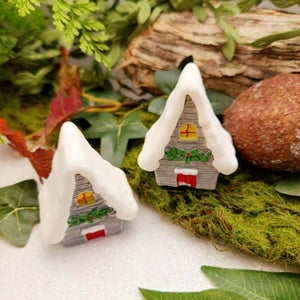 Snow Capped Fairy Garden House