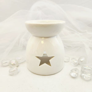 Star Oil Burner | Ceramic | White 