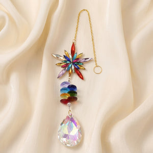 Starburst Crystal Suncatcher | Colourful Window Hanging