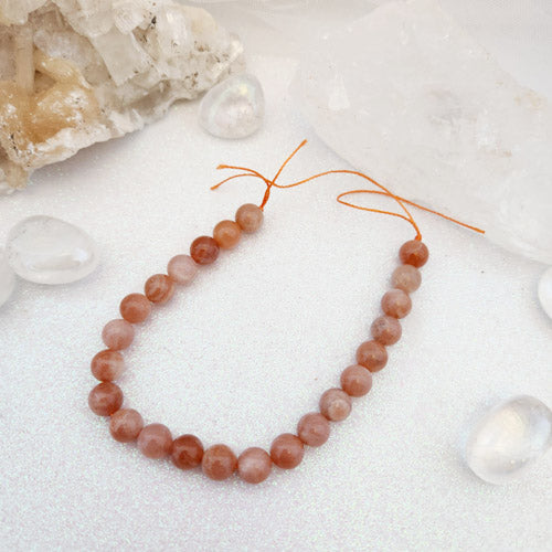 Sunstone Bead Strand (assorted. approx. 22-24 x 8mm beads)