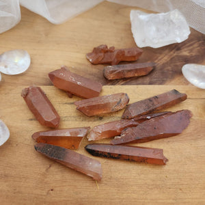 Tangerine Quartz Natural Points