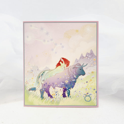Taurus Greeting Card (21st Apr to 21st May. blank)