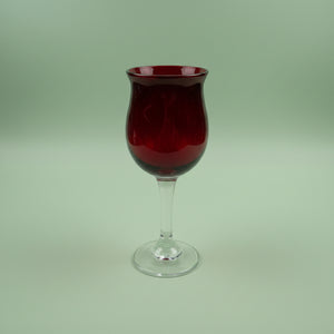 Tealight Candle Holder | Red Wine Glass | Pre-Loved | 20cm