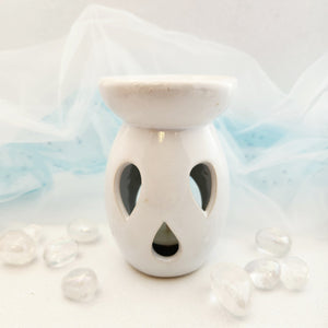 Tear Drop Oil Burner | Ceramic | Cream