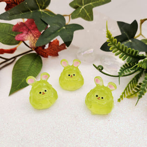 Tiny Green Bunny for Fairy Garden