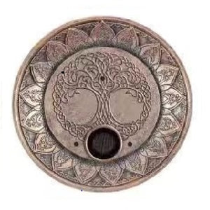 Tree of Life Incense Holder | Resin | Cones & Sticks | Bronze 