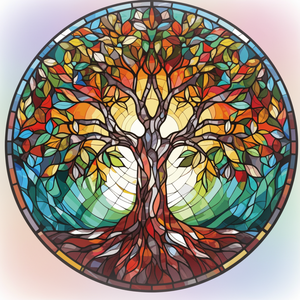 Tree of Life | Stained Glass | Suncatcher | Large
