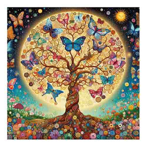 Tree of Life w. Butterflies Trivet