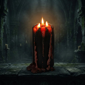 Vampire Blood Bleeding Candle | Tall Pillar Candle | Unscented | Novelty Gift