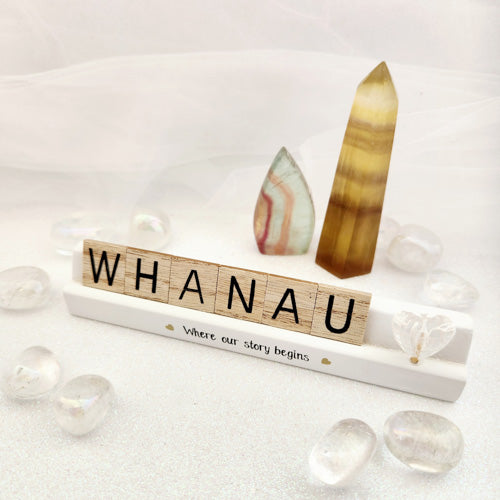 Whanau Where the Story Begins (approx. 14x3.5cm)