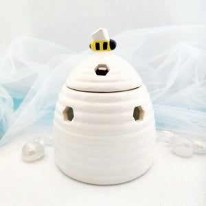 White Beehive Oil Burner