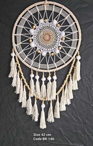 White & Cream Doily Dream Catcher