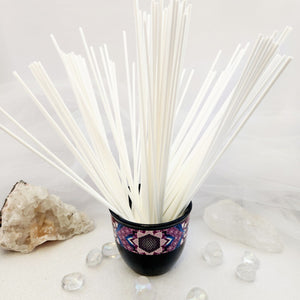 White Reed Diffuser Sticks | Rattan Fibre | Set of 5