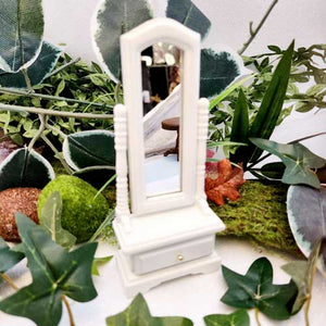 White Full Length Mirror for Fairy Garden/Dolls House