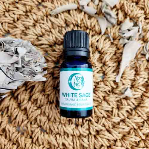 White Sage 100% Organic Essential Oil from Aotearoa NZ (approx. 10ml)