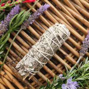 White Sage & Lavender Cleansing & Blessing Stick | 10.5cm