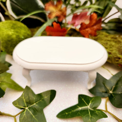 White Table for Fairy/Dolls House (approx. 9.4x5cm)