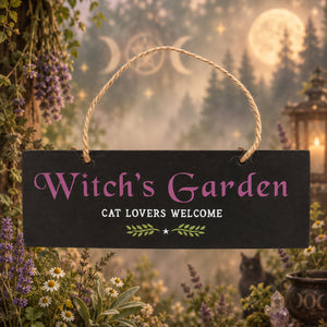 Witch's Garden | Hanging Sign | Gothic Garden
