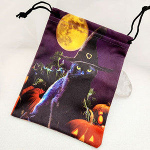 Witchy Cat Drawstring Bag