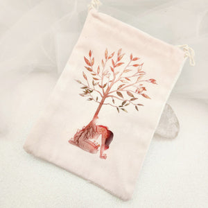 Woman Grounding Drawstring Bag