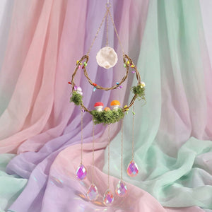 Woodland Fairy Moon | Prism Suncatcher | Window Hanging