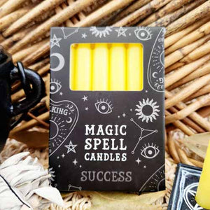 Yellow Success Magic Spell Candles