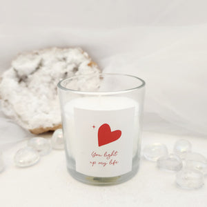 You Light Up My Life | Strawberry Candle | Glass Jar